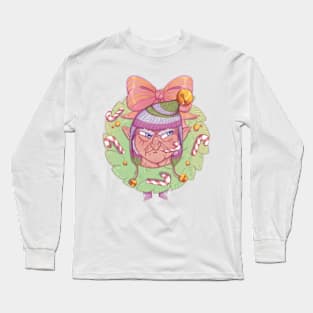 Chetney  Christmas wreath Long Sleeve T-Shirt